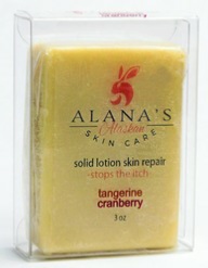 Tangerine Cranberry solid lotion skin repair bar